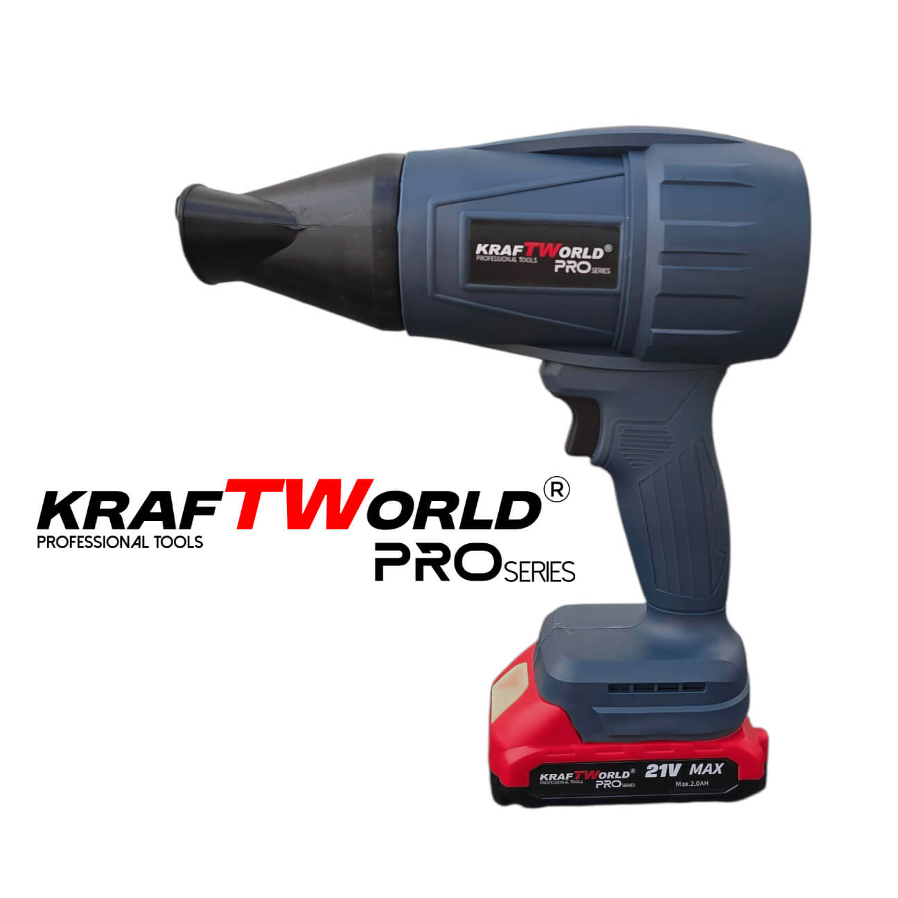 Акумулаторна въздушна духалка KraftWorld PRO 21V за почистване и подсушаване - Image 5