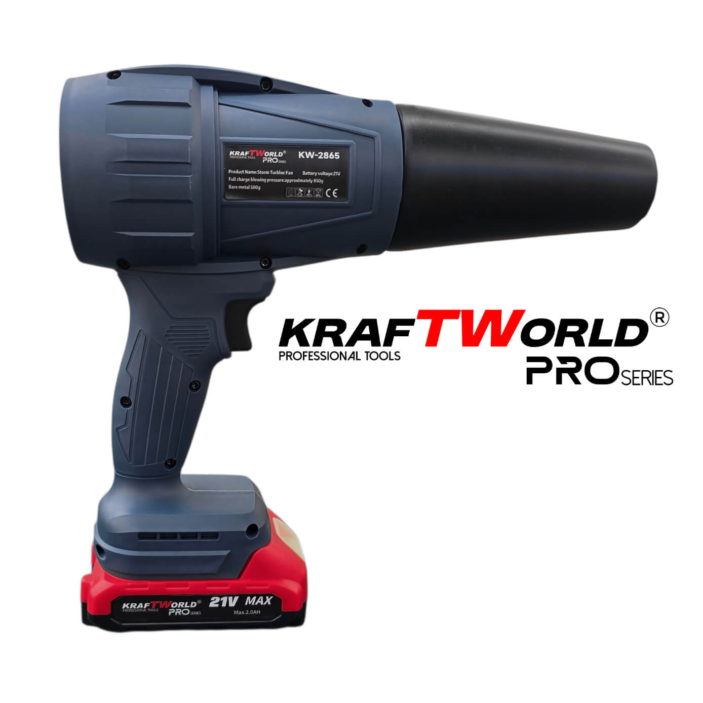 Акумулаторна въздушна духалка KraftWorld PRO 21V за почистване и подсушаване - Image 8