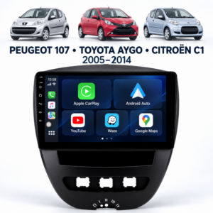 Мултимедия за Peugeot 107, Toyota Aygo и Citroën C1 2005–2014 + Подарък камера