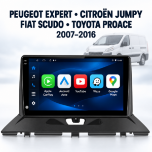 Мултимедия за Peugeot Expert II, Citroën Jumpy II, Fiat Scudo II и Toyota Proace I 2007-2016 + Подарък камера