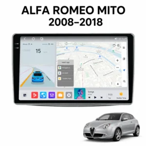 9-инчова мултимедия за Alfa Romeo MiTo (2008–2018) + Подарък камера