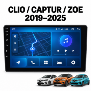 Мултимедия за Renault Clio, Captur и Zoe (2019–2025) + Подарък камера