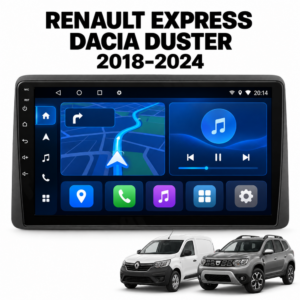 Мултимедия за Renault Express (2021–2024) и Dacia Duster (2018–2023) + Подарък камера